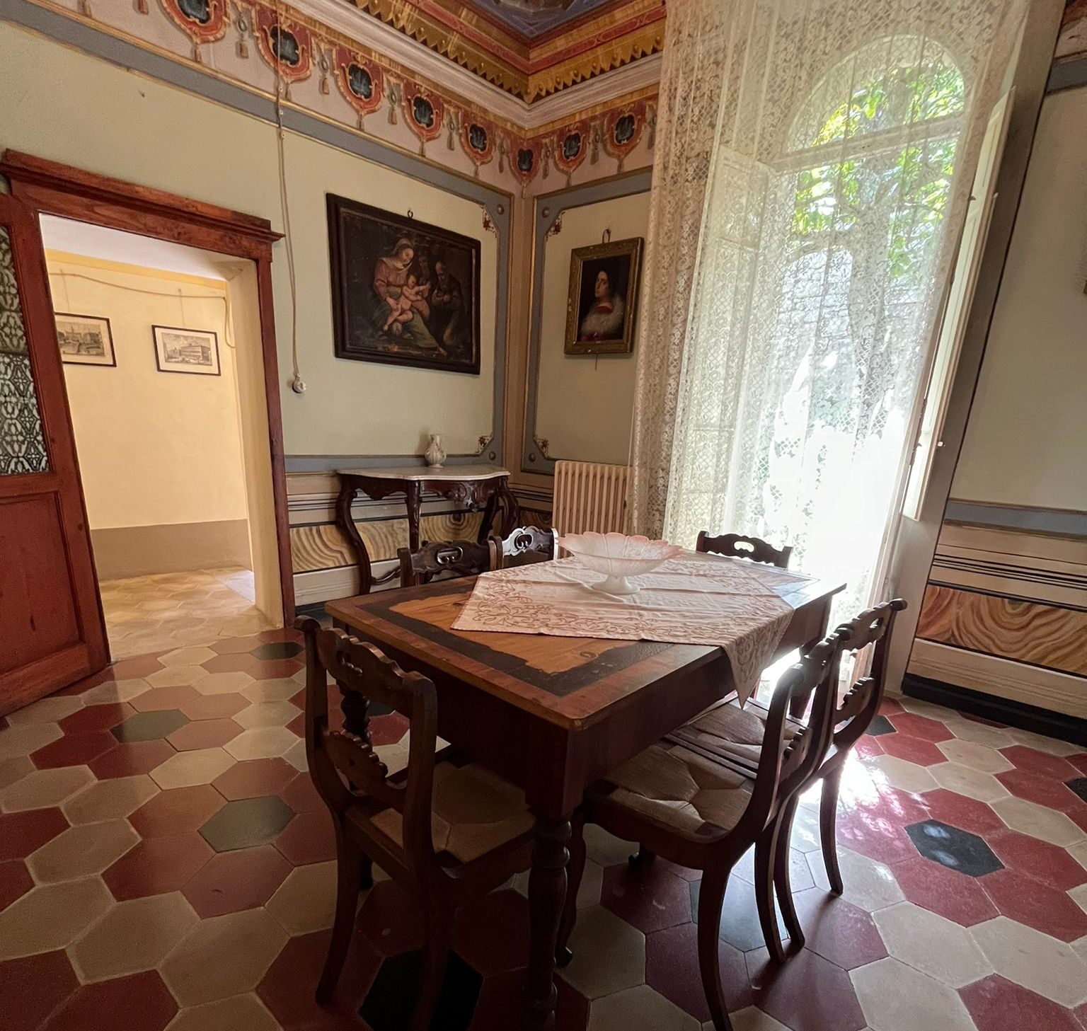 old dining area in Panicale villa
